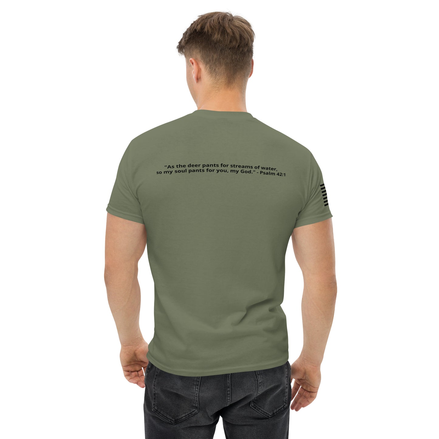 AROTV Army Green Tee w/ Black Logo