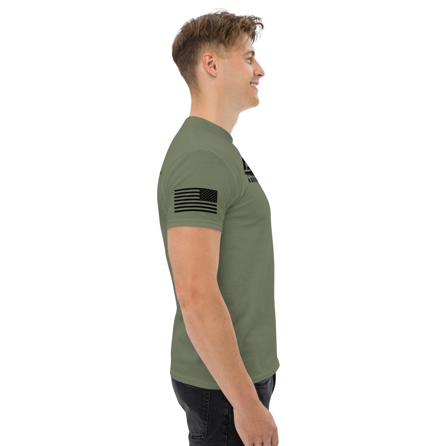 AROTV Army Green Tee w/ Black Logo