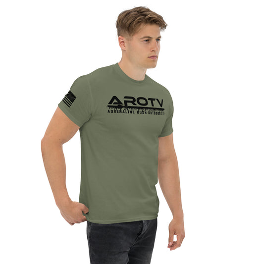 AROTV Army Green Tee w/ Black Logo